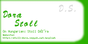 dora stoll business card